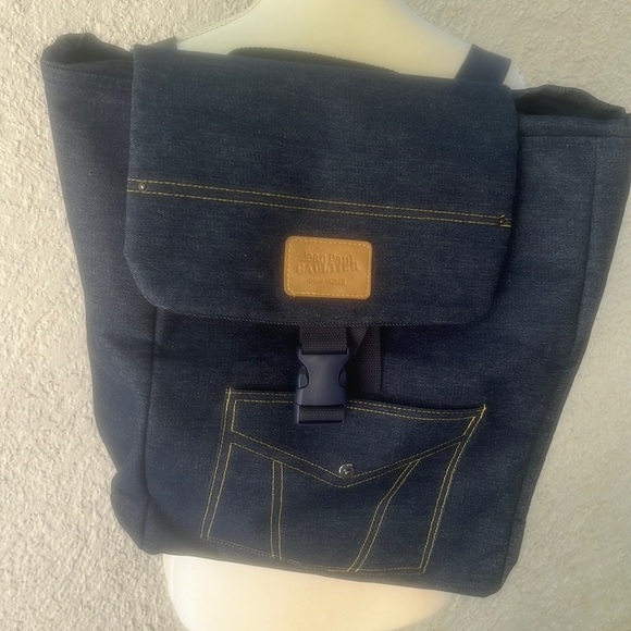 Jean Paul Gaultier Solid Denim Backpack main image 10